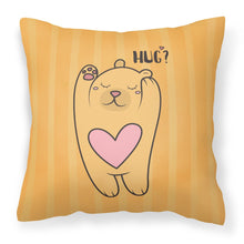 Load image into Gallery viewer, Nursery Hug Bear Fabric Decorative Pillow BB7470PW1818