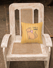 Load image into Gallery viewer, Nursery Rise and Shine Cat Fabric Decorative Pillow BB7473PW1818