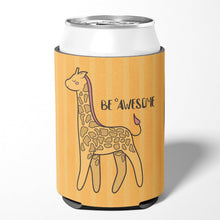 Load image into Gallery viewer, Nursery Be Awesome Griaffe Can or Bottle Hugger BB7474CC