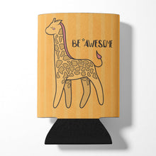 Load image into Gallery viewer, Nursery Be Awesome Griaffe Can or Bottle Hugger BB7474CC