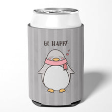 Load image into Gallery viewer, Nursery Be Happy Penquin Can or Bottle Hugger BB7478CC