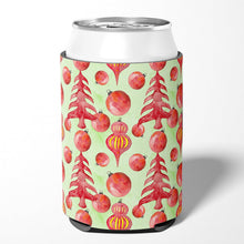 Load image into Gallery viewer, Red Christmas Tree and Ornaments Can or Bottle Hugger BB7483CC