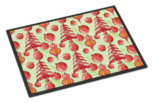 Load image into Gallery viewer, Red Christmas Tree and Ornaments Doormat - 24x36 Decorative Floor Mat – Indoor/Outdoor Rug with Artistic Flair BB7483JMAT