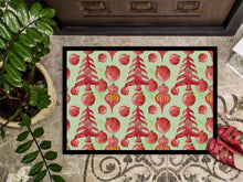 Load image into Gallery viewer, Red Christmas Tree and Ornaments Doormat - 18x27 Decorative Floor Mat – Indoor/Outdoor Rug with Artistic Flair BB7483MAT