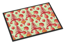 Load image into Gallery viewer, Red Christmas Tree and Ornaments Doormat - 18x27 Decorative Floor Mat – Indoor/Outdoor Rug with Artistic Flair BB7483MAT