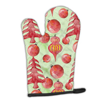 Load image into Gallery viewer, Red Christmas Tree and Ornaments Oven Mitt BB7483OVMT
