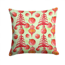 Load image into Gallery viewer, Red Christmas Tree and Ornaments Throw Pillow - 14x14 Decorative Pillow – Art for Your Home &amp; Patio BB7483PW1414