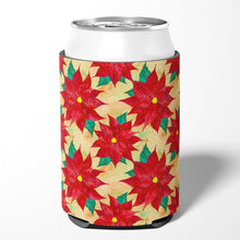 Load image into Gallery viewer, Poinsetta Christmas Can or Bottle Hugger BB7485CC