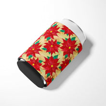 Load image into Gallery viewer, Poinsetta Christmas Can or Bottle Hugger BB7485CC