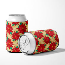 Load image into Gallery viewer, Poinsetta Christmas Can or Bottle Hugger BB7485CC