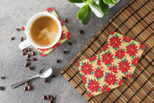 Load image into Gallery viewer, Poinsetta Christmas Foam Coaster  BB7485FC