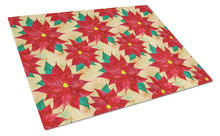 Load image into Gallery viewer, Poinsetta Christmas Glass Cutting Boards – Durable, Decorative Kitchen Art Large BB7485LCB
