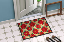 Load image into Gallery viewer, Poinsetta Christmas Doormat - 18x27 Decorative Floor Mat – Indoor/Outdoor Rug with Artistic Flair BB7485MAT