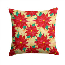 Load image into Gallery viewer, Poinsetta Christmas Throw Pillow - 14x14 Decorative Pillow – Art for Your Home &amp; Patio BB7485PW1414