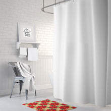 Load image into Gallery viewer, Poinsetta Christmas Machine Washable Memory Foam Mat BB7485RUG