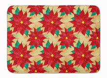 Load image into Gallery viewer, Poinsetta Christmas Machine Washable Memory Foam Mat BB7485RUG