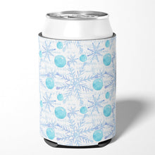 Load image into Gallery viewer, Winter Snowflakes on White Can or Bottle Hugger BB7487CC