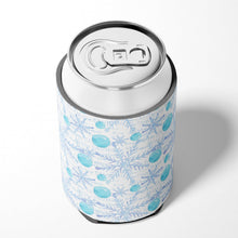 Load image into Gallery viewer, Winter Snowflakes on White Can or Bottle Hugger BB7487CC