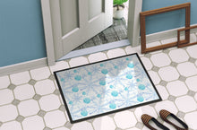 Load image into Gallery viewer, Winter Snowflakes on White Doormat - 24x36 Decorative Floor Mat – Indoor/Outdoor Rug with Artistic Flair BB7487JMAT