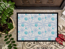 Load image into Gallery viewer, Winter Snowflakes on White Doormat - 18x27 Decorative Floor Mat – Indoor/Outdoor Rug with Artistic Flair BB7487MAT