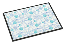 Load image into Gallery viewer, Winter Snowflakes on White Doormat - 18x27 Decorative Floor Mat – Indoor/Outdoor Rug with Artistic Flair BB7487MAT