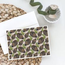 Load image into Gallery viewer, Watercolor Pine Cones Greeting Cards -  Blank Note Cards – 8-Pack of Artist-Designed Cards with Envelopes