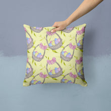 Load image into Gallery viewer, Easter Basket and Eggs Throw Pillow - 14x14 Decorative Pillow – Art for Your Home &amp; Patio BB7490PW1414