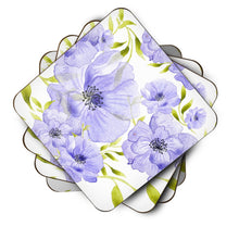 Load image into Gallery viewer, Watercolor Blue Flowers Foam Coaster  BB7491FC