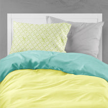 Load image into Gallery viewer, Gemoetric Circles on Green Watercolor Fabric Standard Pillowcase – Artistic Decorative Front, White Back BB7493PILLOWCASE
