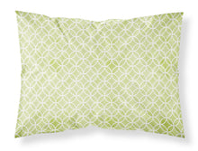 Load image into Gallery viewer, Gemoetric Circles on Green Watercolor Fabric Standard Pillowcase – Artistic Decorative Front, White Back BB7493PILLOWCASE