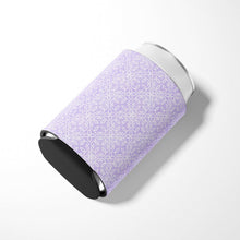 Load image into Gallery viewer, Gemoetric Circles on Purple Watercolor Can or Bottle Hugger BB7494CC