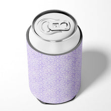 Load image into Gallery viewer, Gemoetric Circles on Purple Watercolor Can or Bottle Hugger BB7494CC