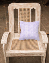 Load image into Gallery viewer, Gemoetric Circles on Purple Watercolor Fabric Decorative Pillow BB7494PW1818