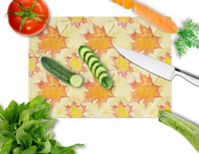 Load image into Gallery viewer, Fall Leaves Scattered Glass Cutting Boards – Durable, Decorative Kitchen Art Large BB7496LCB
