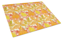 Load image into Gallery viewer, Fall Leaves Watercolor Glass Cutting Boards – Durable, Decorative Kitchen Art Large BB7497LCB