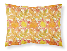 Load image into Gallery viewer, Fall Leaves Watercolor Fabric Standard Pillowcase – Artistic Decorative Front, White Back BB7497PILLOWCASE