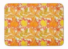 Load image into Gallery viewer, Fall Leaves Watercolor Machine Washable Memory Foam Mat BB7497RUG