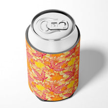 Load image into Gallery viewer, Fall Leaves Watercolor Red Can or Bottle Hugger BB7498CC