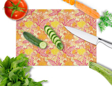 Load image into Gallery viewer, Fall Leaves Watercolor Red Glass Cutting Boards – Durable, Decorative Kitchen Art Large BB7498LCB