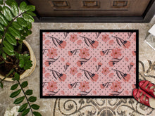 Load image into Gallery viewer, Pink Flowers and Polka Dots Doormat - 18x27 Decorative Floor Mat – Indoor/Outdoor Rug with Artistic Flair BB7499MAT