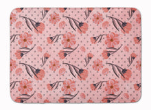 Load image into Gallery viewer, Pink Flowers and Polka Dots Machine Washable Memory Foam Mat BB7499RUG