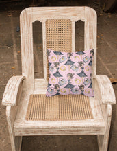 Load image into Gallery viewer, Watercolor Fashion Diva on Pink Fabric Decorative Pillow BB7500PW1818