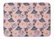 Load image into Gallery viewer, Watercolor Fashion Diva on Pink Machine Washable Memory Foam Mat BB7500RUG