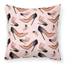 Load image into Gallery viewer, Watercolor Fashion Diva Shoes Fabric Decorative Pillow BB7504PW1818