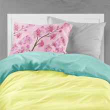 Load image into Gallery viewer, Watercolor Pink Flowers Fabric Standard Pillowcase – Artistic Decorative Front, White Back BB7505PILLOWCASE