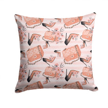 Load image into Gallery viewer, Fashion Diva Shoes and Purses Throw Pillow - 14x14 Decorative Pillow – Art for Your Home &amp; Patio BB7506PW1414
