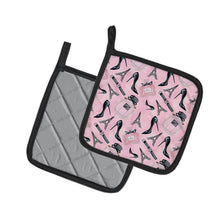 Load image into Gallery viewer, Watercolor Fashion Diva Shoes and accessories Pot Holders - Set of 2 - Heat-Resistant Kitchen Essentials BB7508PTHD
