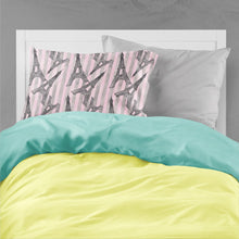 Load image into Gallery viewer, Watercolor Eiffel Tower and Stripes Fabric Standard Pillowcase – Artistic Decorative Front, White Back BB7509PILLOWCASE