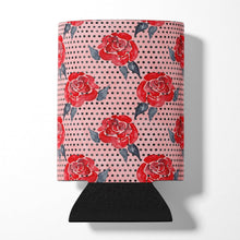 Load image into Gallery viewer, Watercolor Red Roses and Polkadots Can or Bottle Hugger BB7513CC
