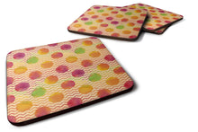 Load image into Gallery viewer, Watercolor Rainbow Dots and Sqiggles Foam Coaster  BB7514FC